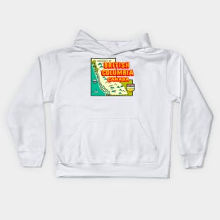 Vintage British Columbia Decal Kids Hoodie